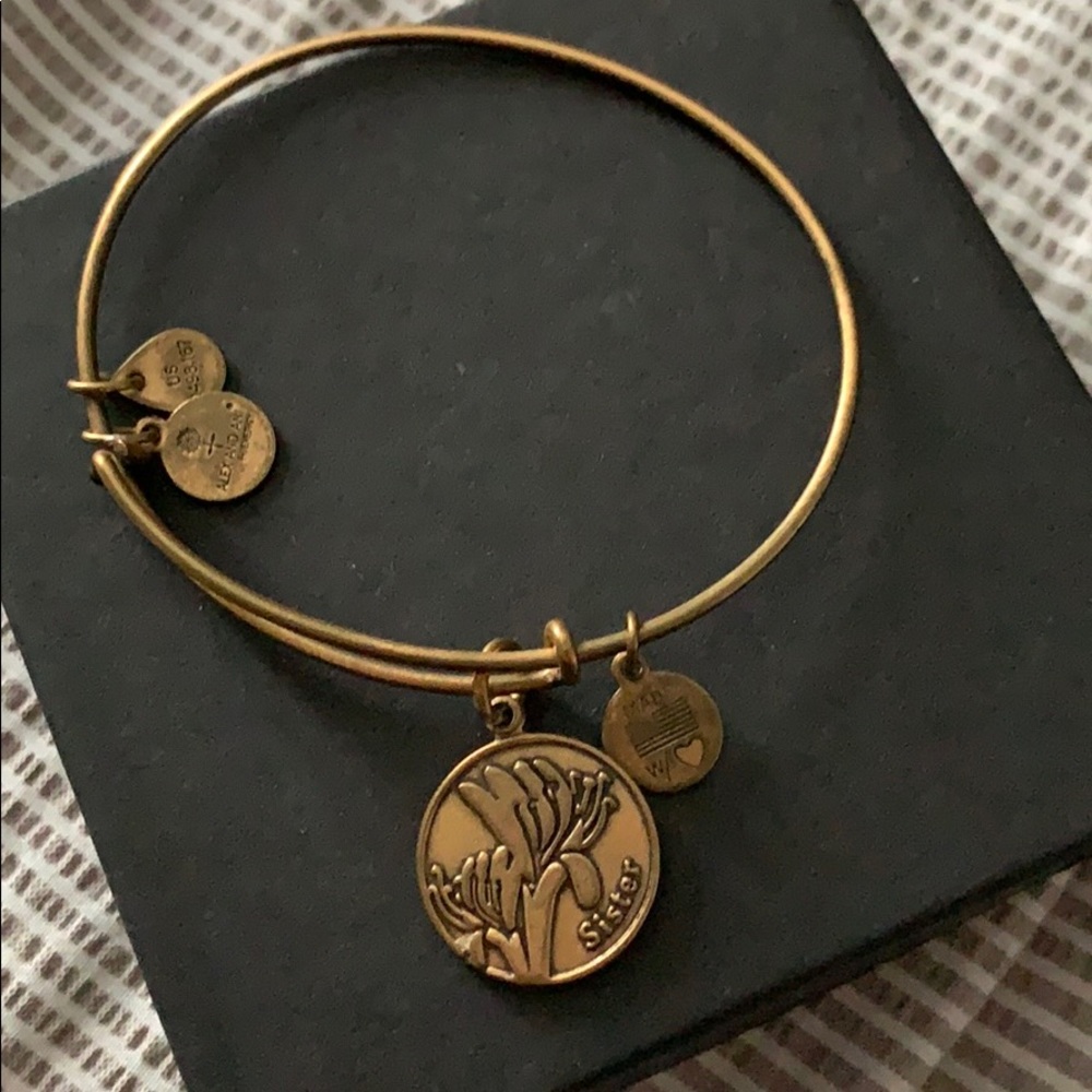 alex and ani rustic gold sister bracelet
